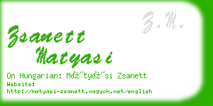 zsanett matyasi business card